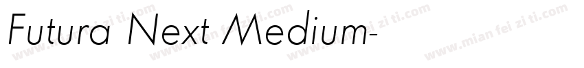 Futura Next Medium字体转换